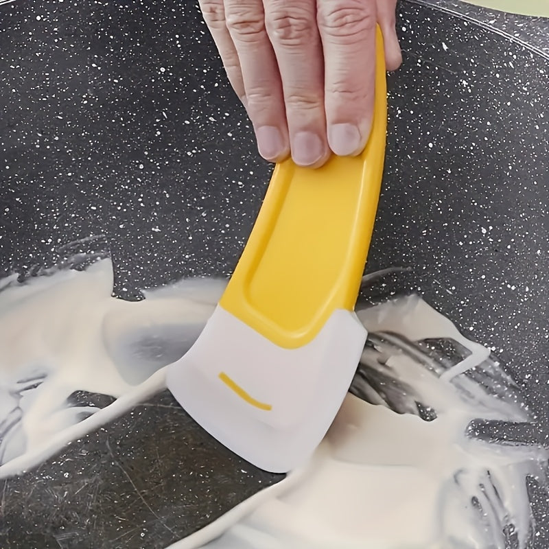 Heat-Resistant Non-Stick Silicone Scraper - 1pc Kitchen Scraper for Cooking & Baking - Easy to Clean, No Electricity Needed