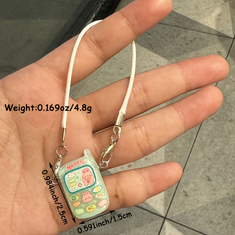 Cute Colorful Cartoon Animal Mobile Phone keychain Creative Funny Pendant Bag Hanging Accessories Gift