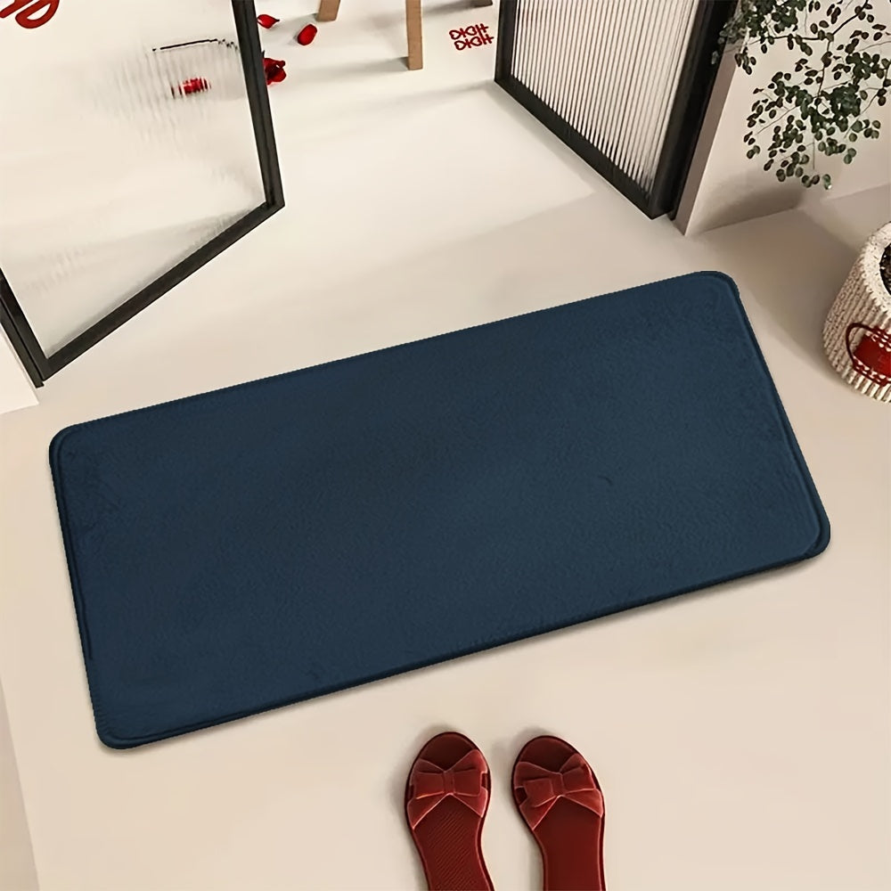 1pc Soft Floor Mat, Absorbent & Quick-drying Kitchen Floor Carpet, Non-slip Entry Doorway Floor Rug, Comfortable Memory Foam Cushioned Bathroom Foot Pad, For Bathroom Bedroom Kitchen Living Room Corrido, Ideal Living Room Supplies, Home Decoration
