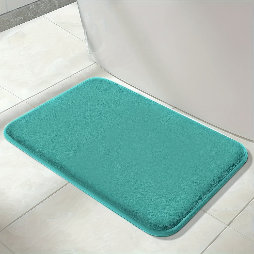 1pc Soft Floor Mat, Absorbent & Quick-drying Kitchen Floor Carpet, Non-slip Entry Doorway Floor Rug, Comfortable Memory Foam Cushioned Bathroom Foot Pad, For Bathroom Bedroom Kitchen Living Room Corrido, Ideal Living Room Supplies, Home Decoration