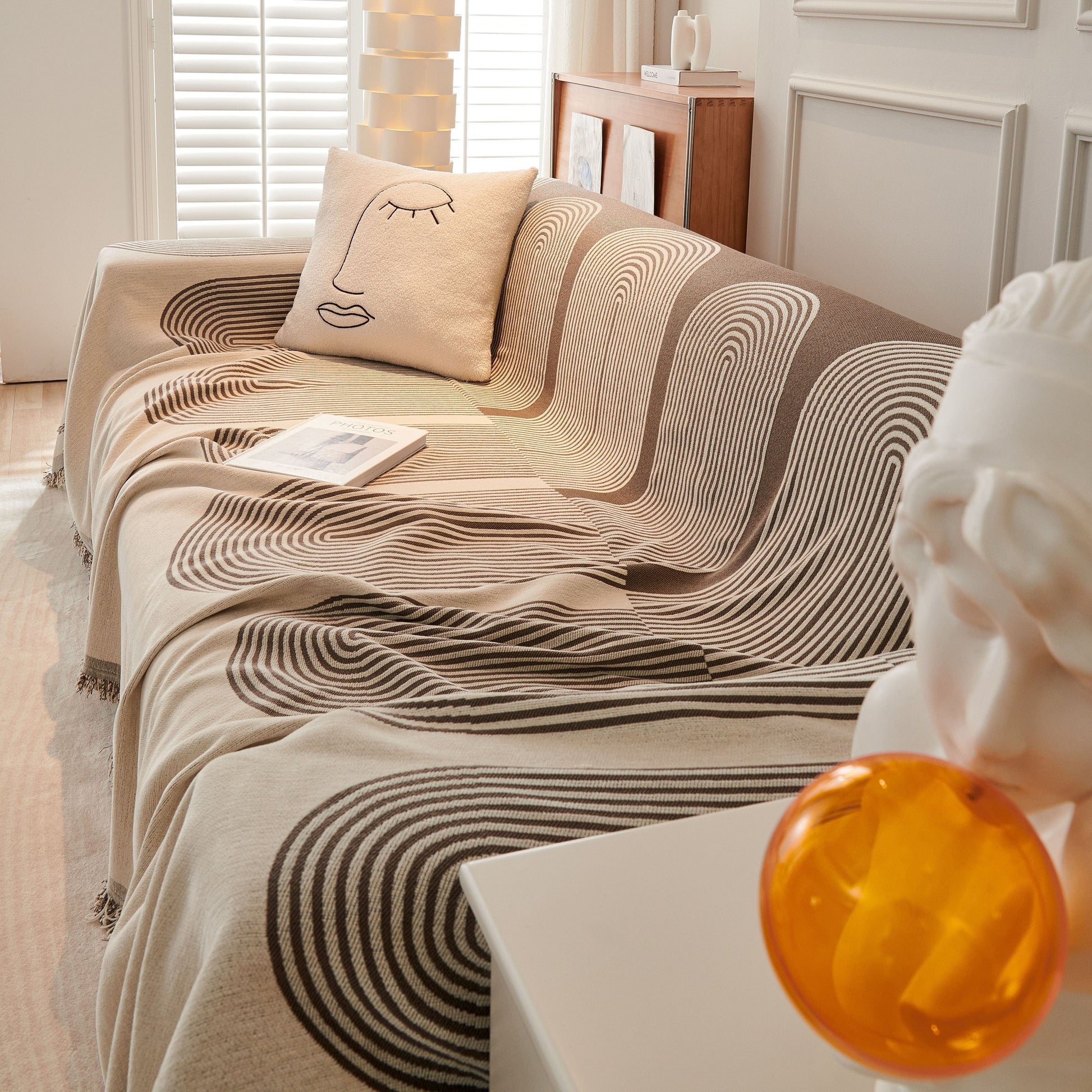 Bohemian Style Chenille Sofa Throw Covers