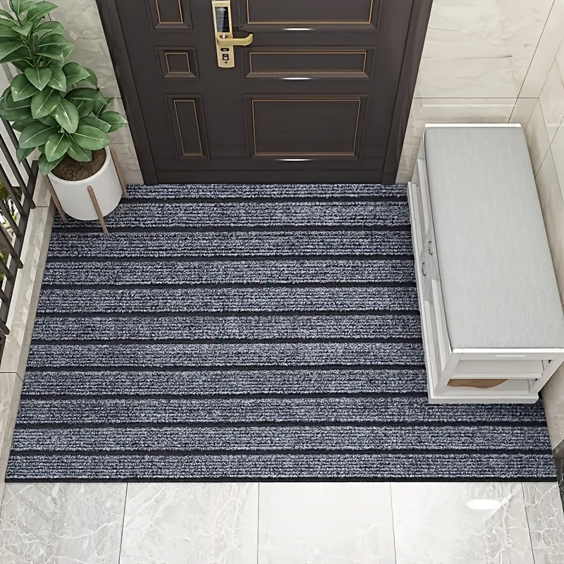 [Non-Slip Doormat] High Quality Non-Slip Striped Doormat | Durable Dust Removal Outdoor Entrance Mat, Easy to Clean, Cuttable Design, Seven Stripes, Absorbent, Halloween Christmas Gift