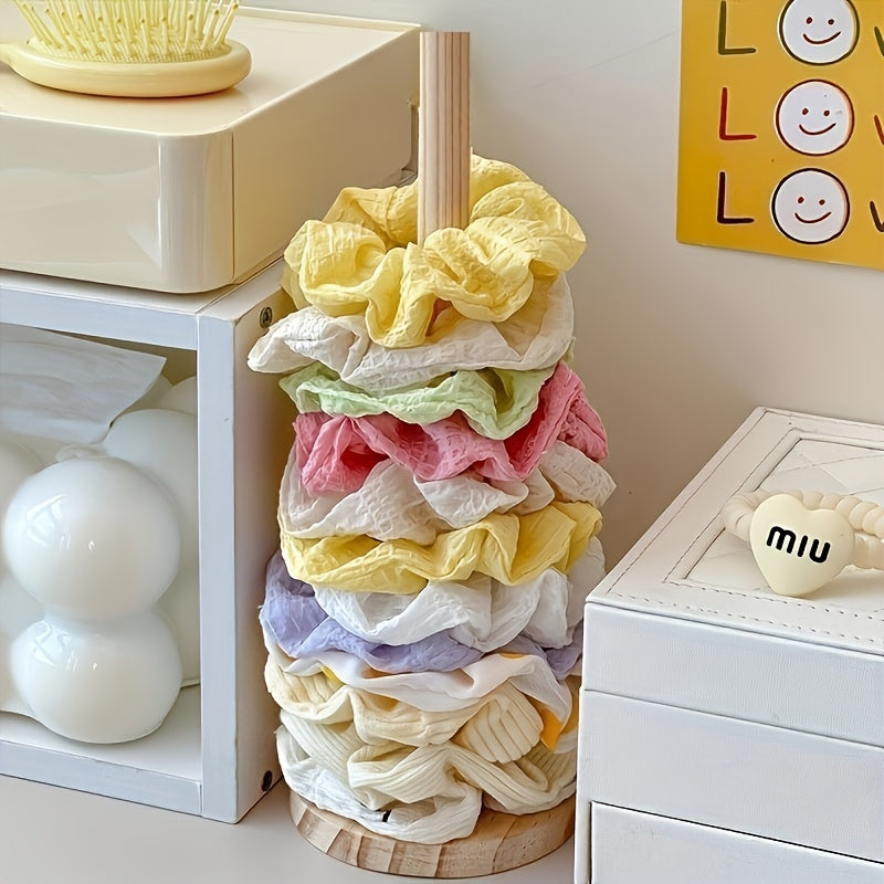Chic Solid Wood Hair Accessory Organizer - Vintage Style Storage Rack for Hair Ties, Clips & Jewelry Display, Hair Accessories Storage Box