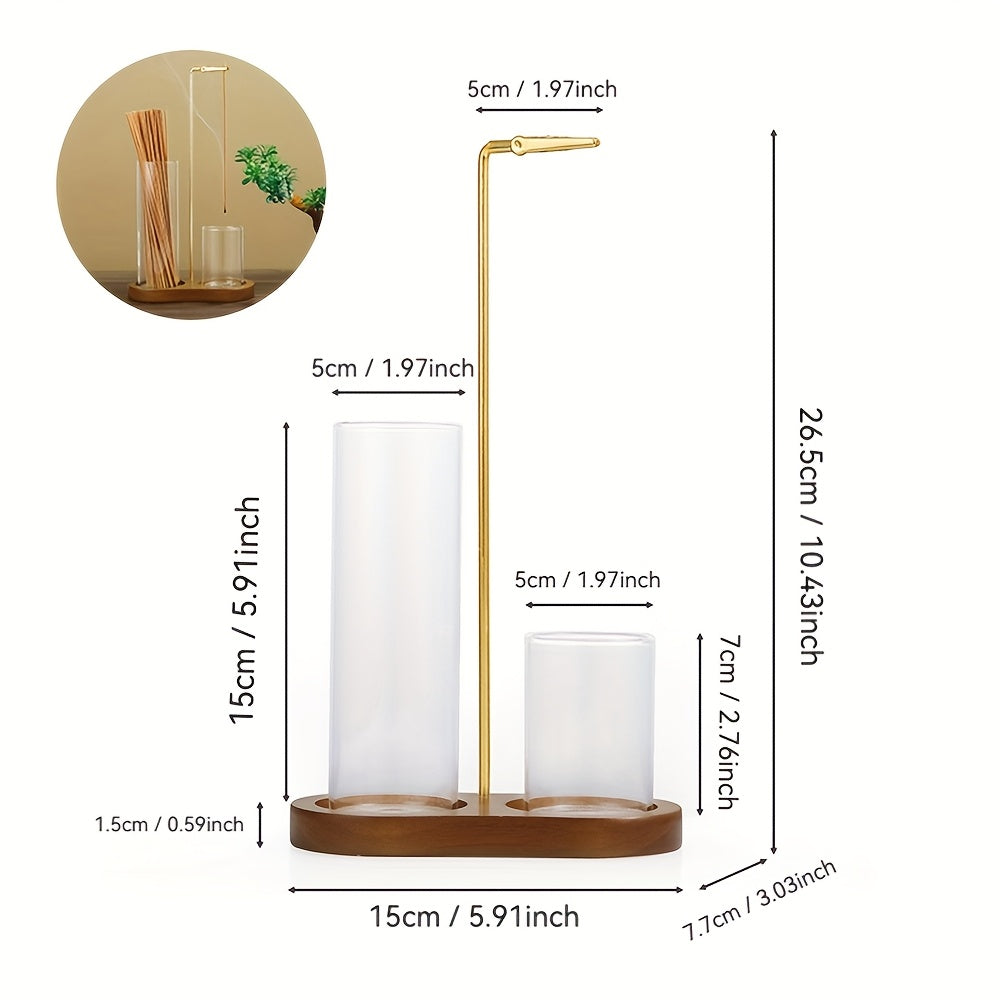 2-in-1 Incense Candle Stand Anti Fly Ash Incense Burner