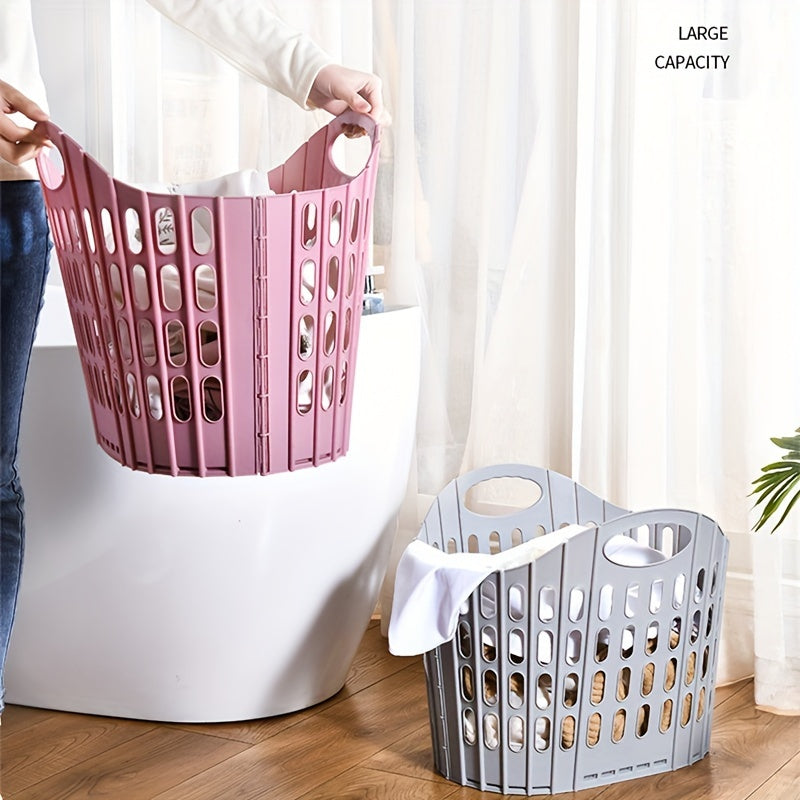 Home Space-Saving Foldable Laundry Basket, Large Capacity Clothes and Plush Toy Storage Bin, Laundry Baskets