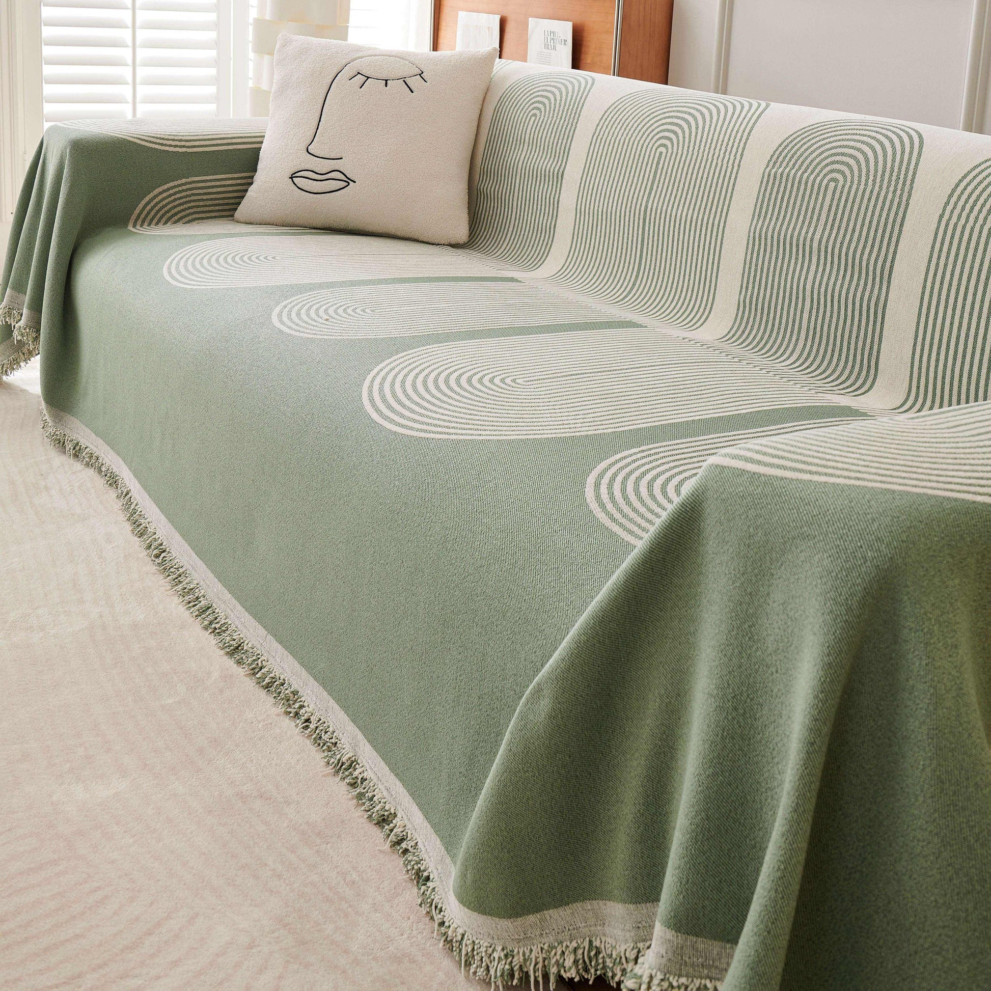 Bohemian Style Chenille Sofa Throw Covers