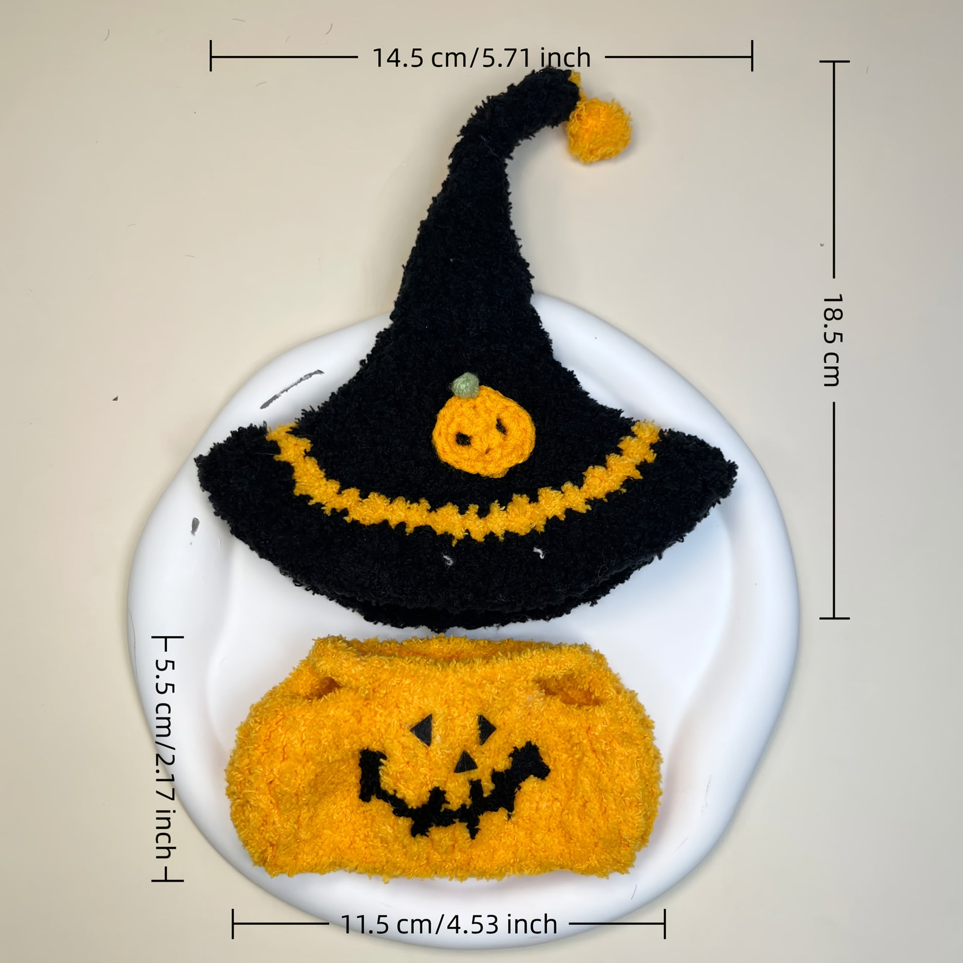 No Doll Included, labubu Doll Clothes & Accessories | Labubu High-End Fashion Clothing and Accessories, Pure Handwoven Halloween Pumpkin, Cute Chic. Suitable for Labubu V1/V2/V3