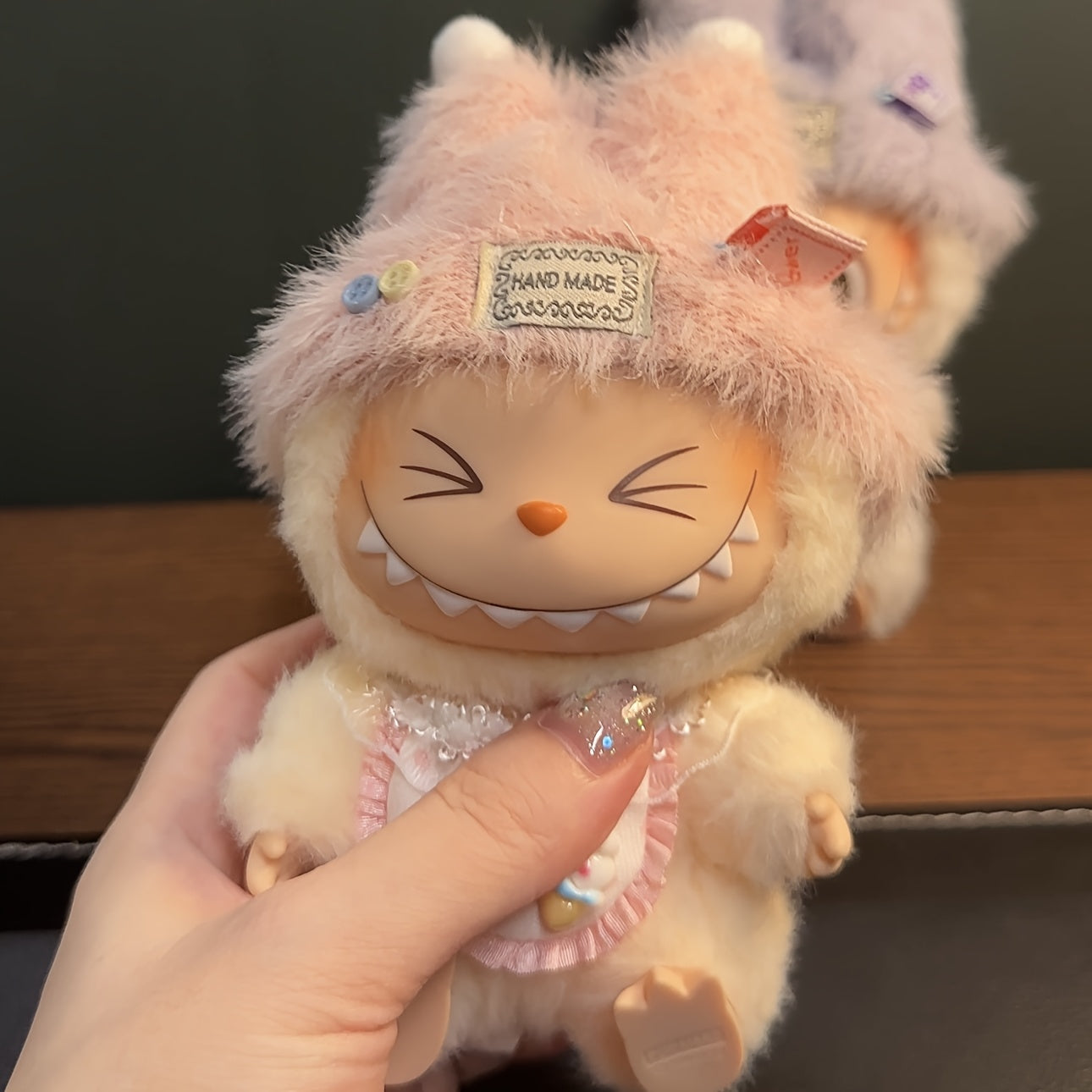 17cm/10cm Doll Clothes Fashionable and Cute Dress-up Clothes for Labubu DIY Doll Accessories, Hats&Bibs, A Complete Set of Clothes, Labubu clothes. Labubu doll outfits(no dolls)
