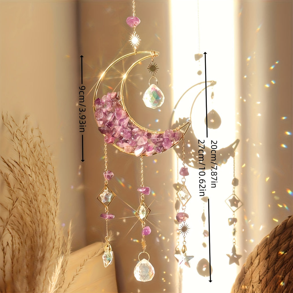 1/7pcs Natural Gravel Hourglass Moon Amethyst Powder Crystal Collection: Green Dongling Egg White Obsidian, Yellow Crystal, Sea Blue Gem