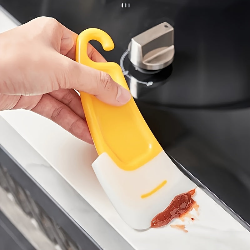Heat-Resistant Non-Stick Silicone Scraper - 1pc Kitchen Scraper for Cooking & Baking - Easy to Clean, No Electricity Needed