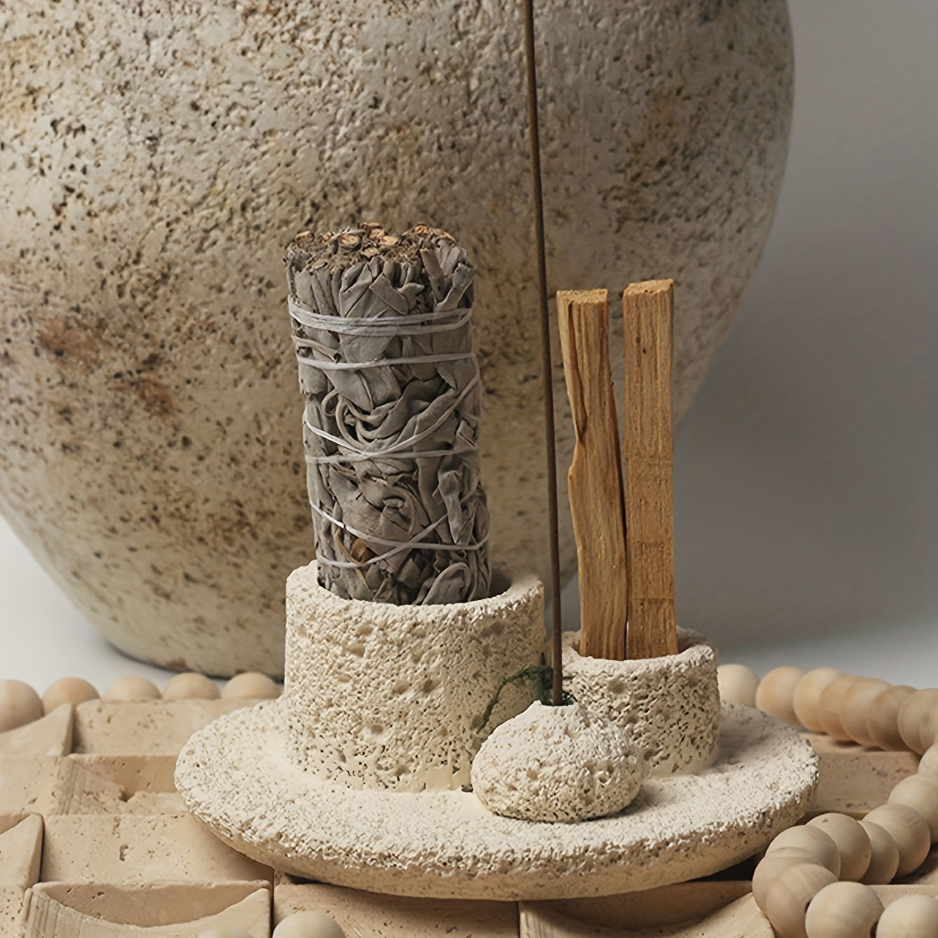 1PC Resin Starry Sky Texture Design Incense Burner