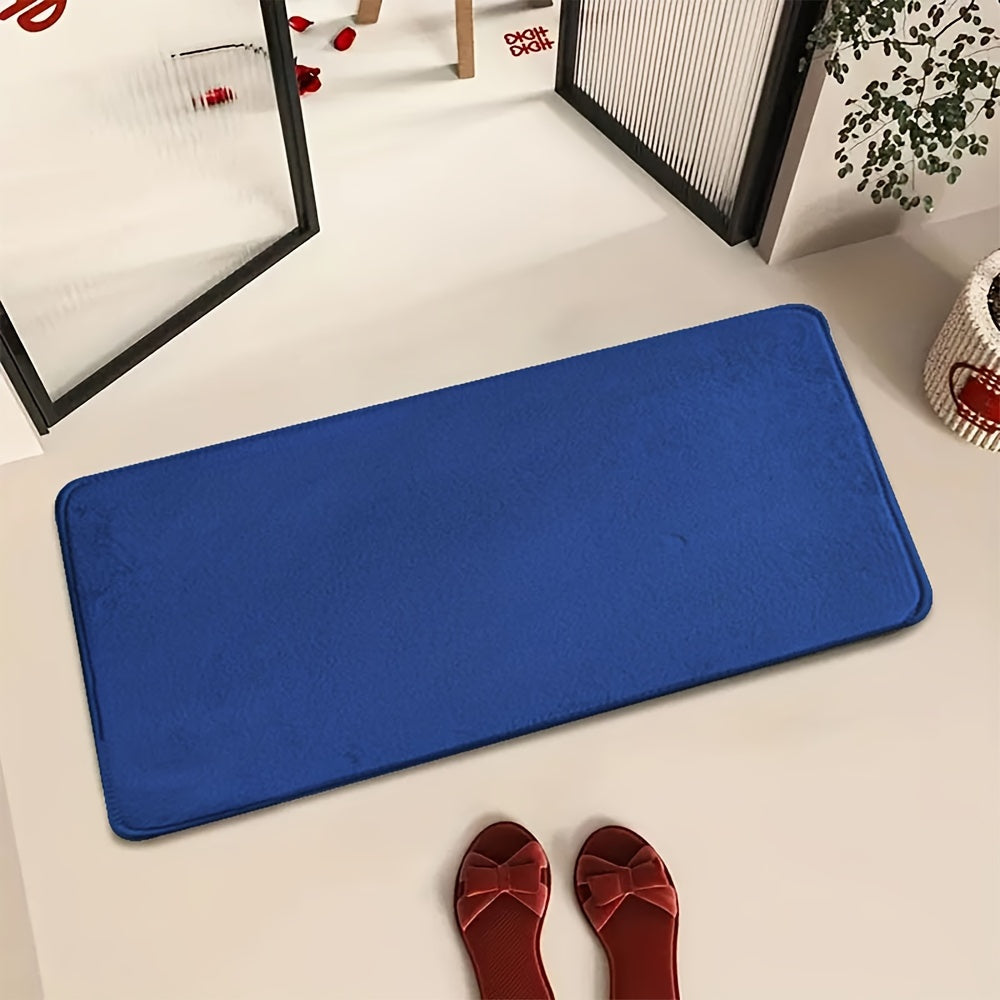 1pc Soft Floor Mat, Absorbent & Quick-drying Kitchen Floor Carpet, Non-slip Entry Doorway Floor Rug, Comfortable Memory Foam Cushioned Bathroom Foot Pad, For Bathroom Bedroom Kitchen Living Room Corrido, Ideal Living Room Supplies, Home Decoration