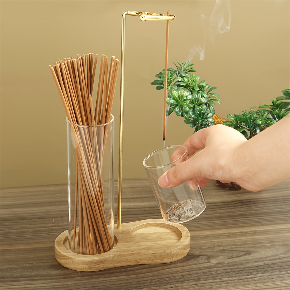 2-in-1 Incense Candle Stand Anti Fly Ash Incense Burner