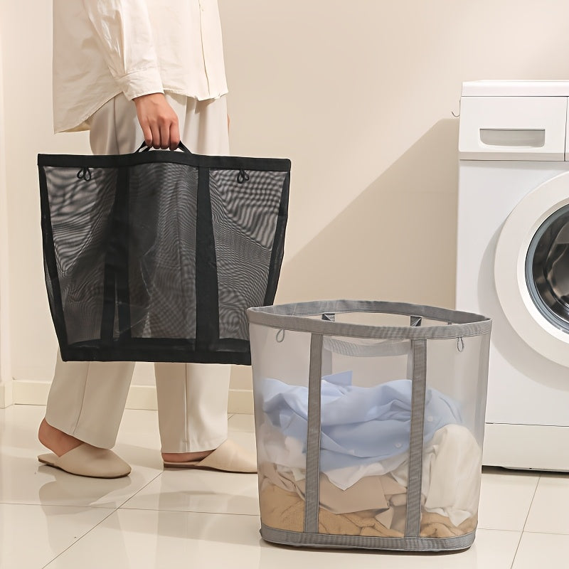 [Folding Laundry Basket] 1 Folding Laundry Basket | Portable Dirty Clothes Storage Bag with Handle, Suitable for Bedroom, Laundry Room, Bathroom, Toys and Sundries, Festival Gifts, Mother's Day Gifts
