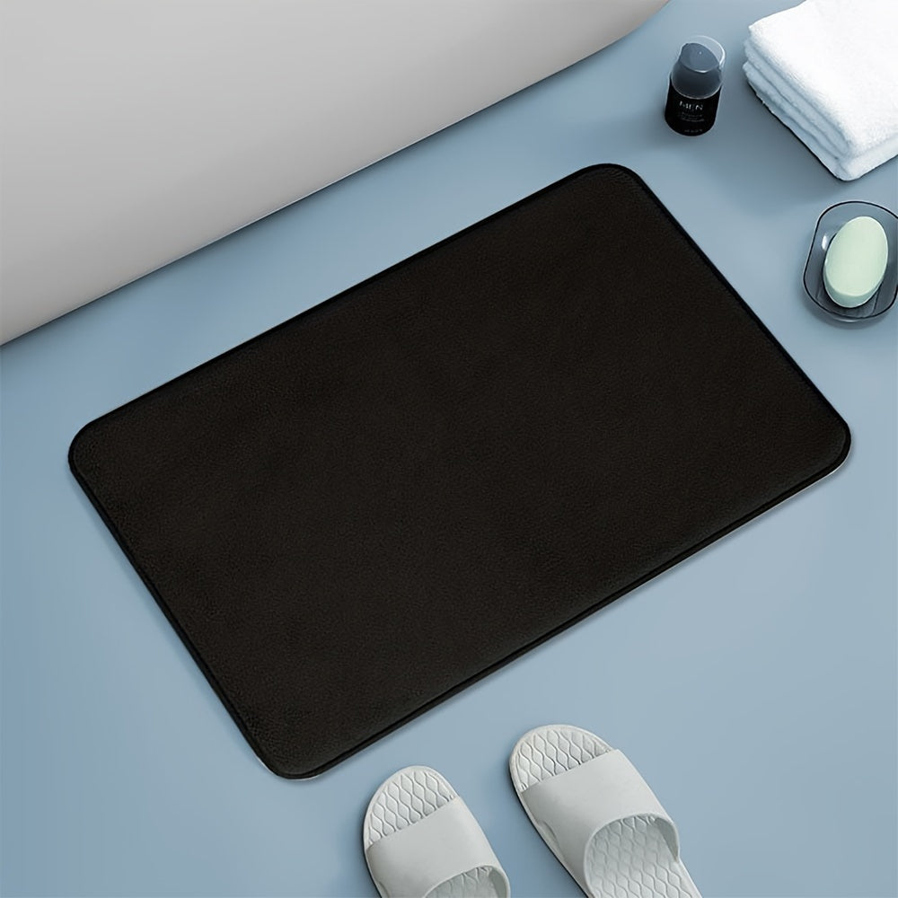 1pc Soft Floor Mat, Absorbent & Quick-drying Kitchen Floor Carpet, Non-slip Entry Doorway Floor Rug, Comfortable Memory Foam Cushioned Bathroom Foot Pad, For Bathroom Bedroom Kitchen Living Room Corrido, Ideal Living Room Supplies, Home Decoration