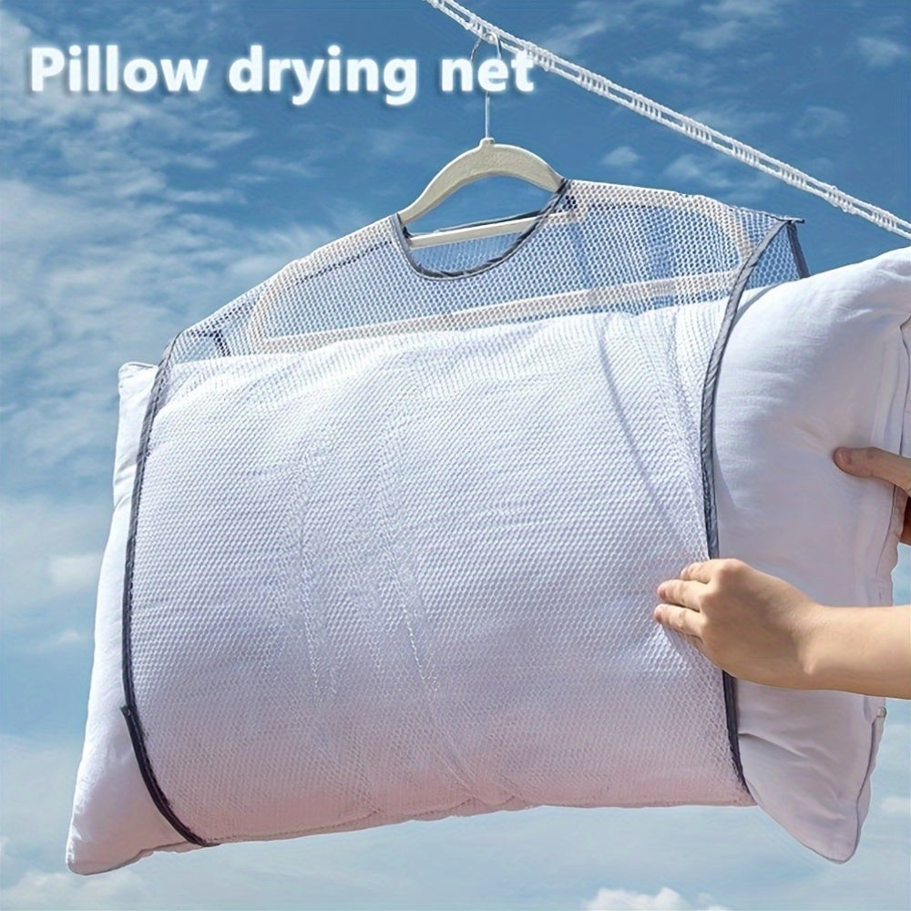 1/2pcs Multi-Functional Laundry Drying Net for Pillows And Toys, Fabric Care, Space-Saving And Organizing Mesh Bag
