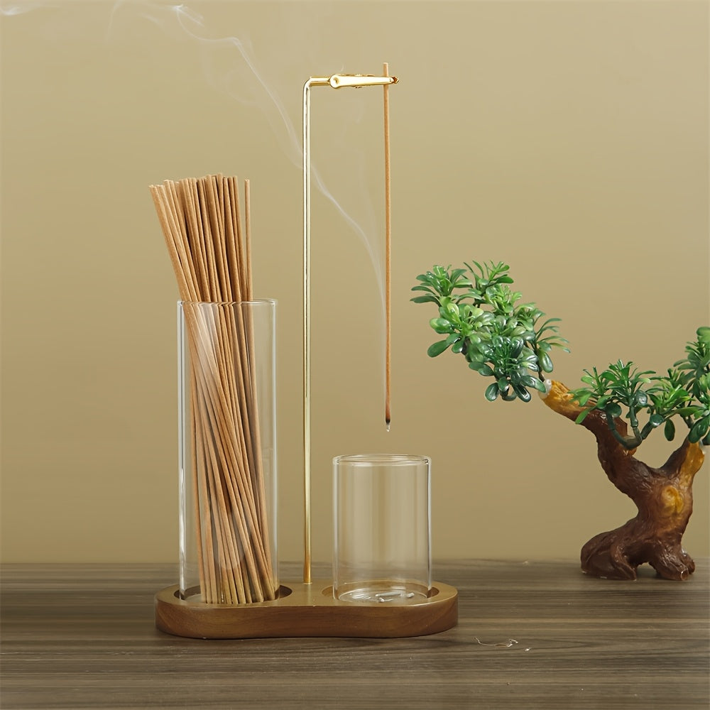 2-in-1 Incense Candle Stand Anti Fly Ash Incense Burner
