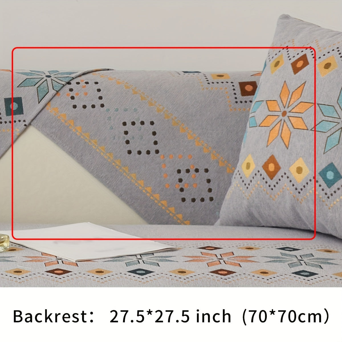 [Non-slip Sofa Cover] 1pc Non-slip Chenille Sofa Slipcover - Couch Cover, Four Seasons Universal Furniture Protector For Bedroom Office Living Room Home Decor