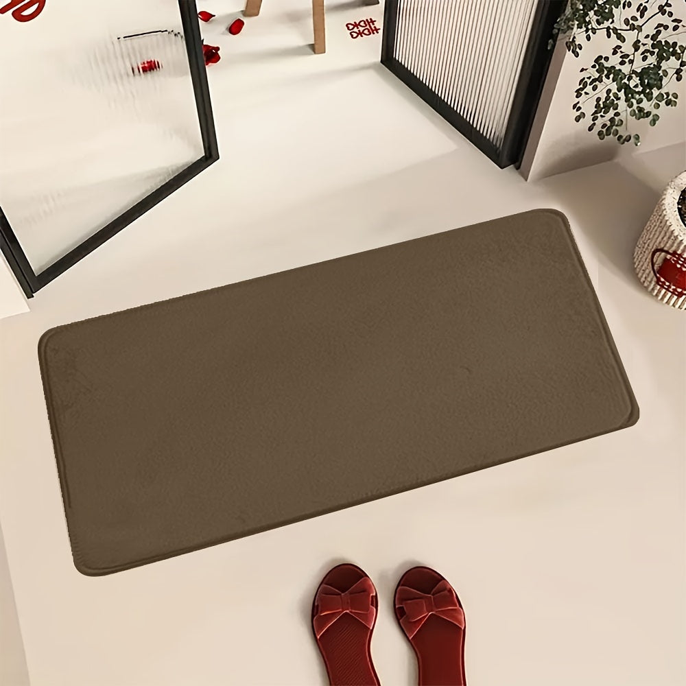 1pc Soft Floor Mat, Absorbent & Quick-drying Kitchen Floor Carpet, Non-slip Entry Doorway Floor Rug, Comfortable Memory Foam Cushioned Bathroom Foot Pad, For Bathroom Bedroom Kitchen Living Room Corrido, Ideal Living Room Supplies, Home Decoration