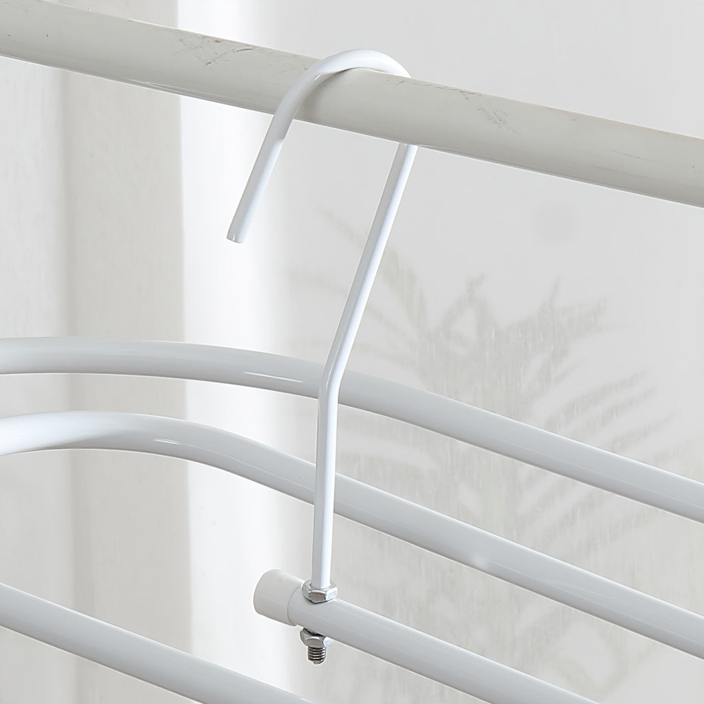 [Rotating Metal Drying Rack] 360-Degree Rotating Spiral Home Drying Rack - Metal Hanger for Quilts and Bed Sheets - Easy Installation, Bedroom Organizers And Storage