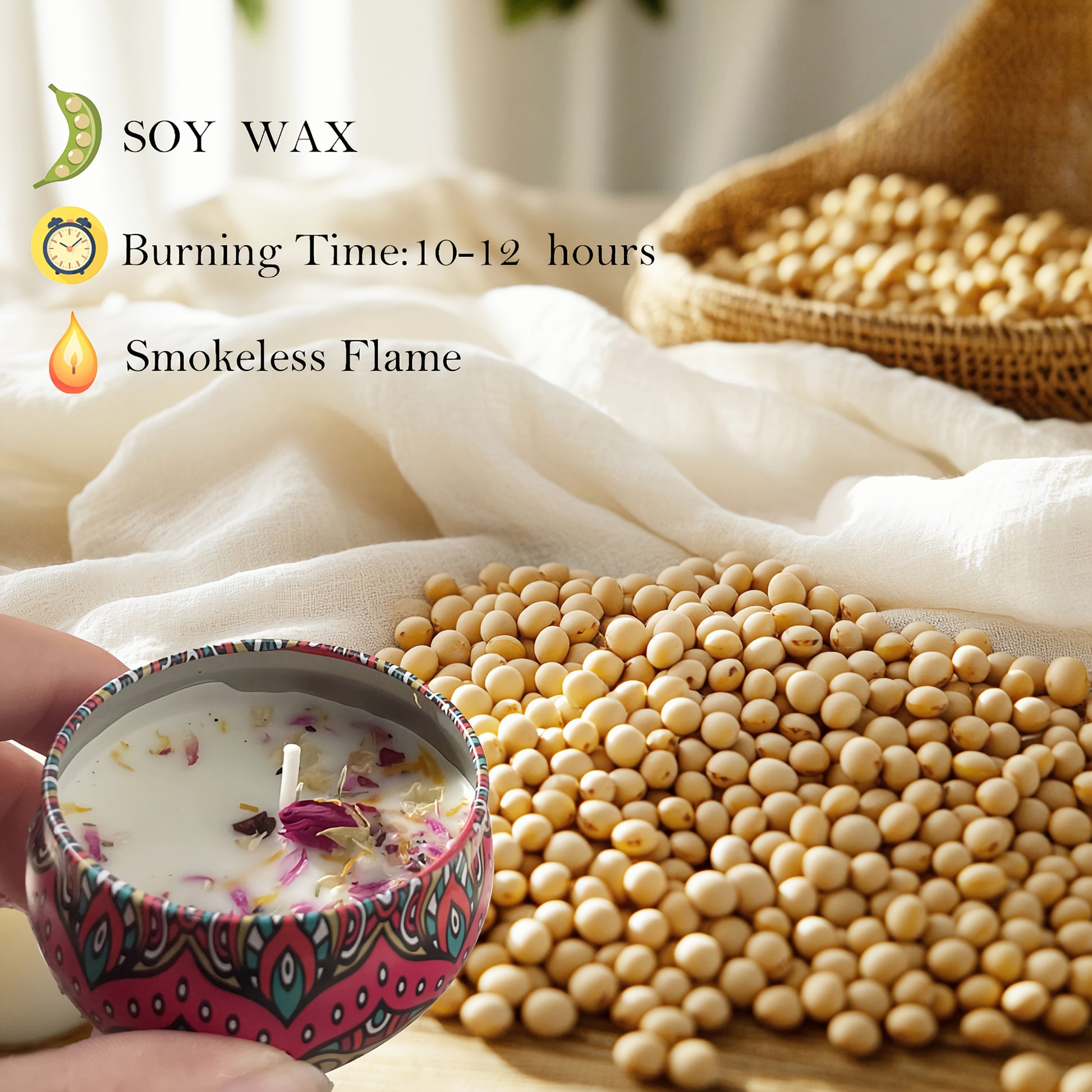 1pc Or 4pcs Bohemian Mandala Style Scented Candles Gift Set for Women, Featuring Four Different Fragrances. Ideal for Women'S Birthdays, Valentine'S Day, Weddings, Anniversaries, Mother'S Day, Thanksgiving And Other Holiday Gifts. Suitable for Spa