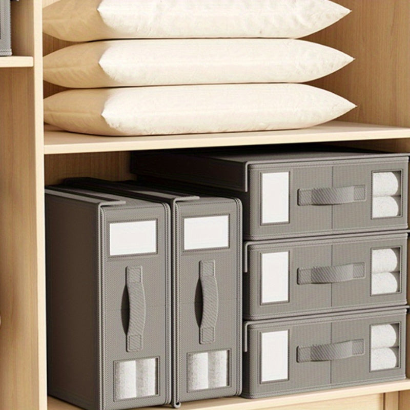 Non-Woven Fabric Storage Organizer Set with Duvet Cover & Blanket Organizer