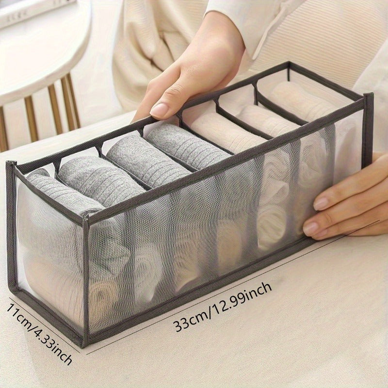 [7 Stackable Storage Bins] 7 Stackable Fabric Storage Bins