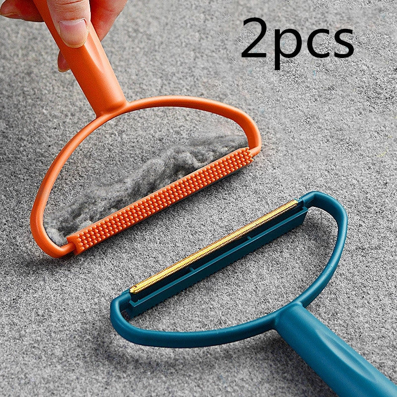 No Electricity Needed Manual Lint Remover - Hard Firmness Reusable Trimmer for Coats, Sweaters, Carpet, Bedding, Pet Supplies - Plastic Handle, Attachment Included