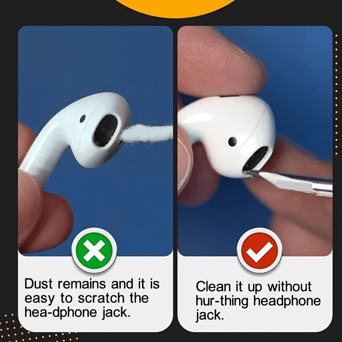 Perfect Multifunctional Cleaning Brush Kit for AirPods, Computer, Camera & Mobile Phones!
