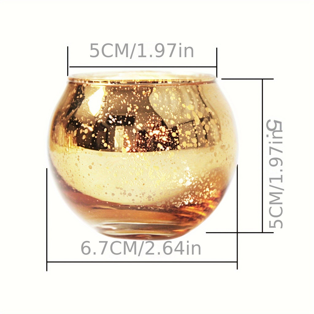 A Set Of 6 Or 12 Transparent Wish Candle Holders For Table Centerpieces, Round Glass Tea Light Holders For Wedding Decorations And Home Decor.