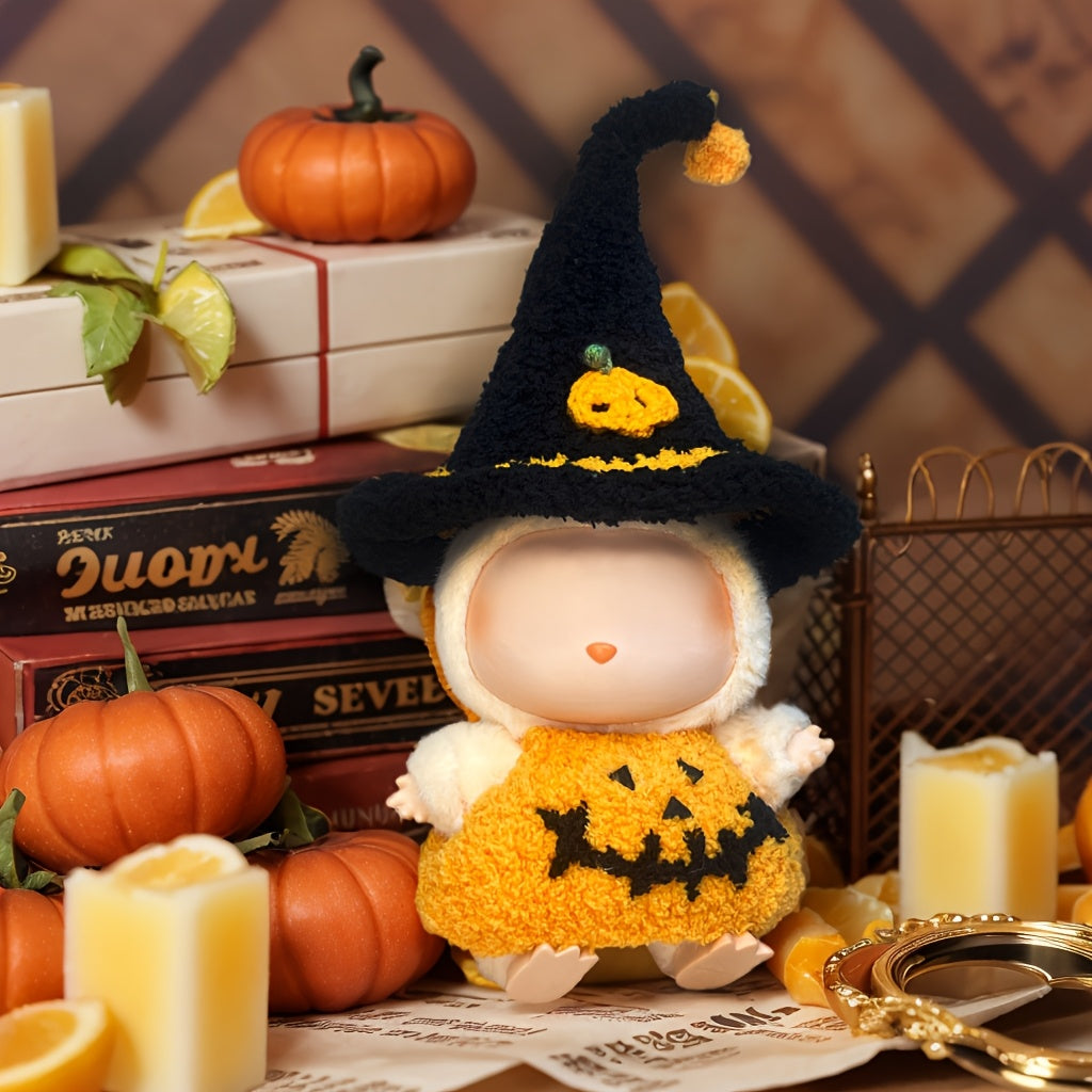 No Doll Included, labubu Doll Clothes & Accessories | Labubu High-End Fashion Clothing and Accessories, Pure Handwoven Halloween Pumpkin, Cute Chic. Suitable for Labubu V1/V2/V3