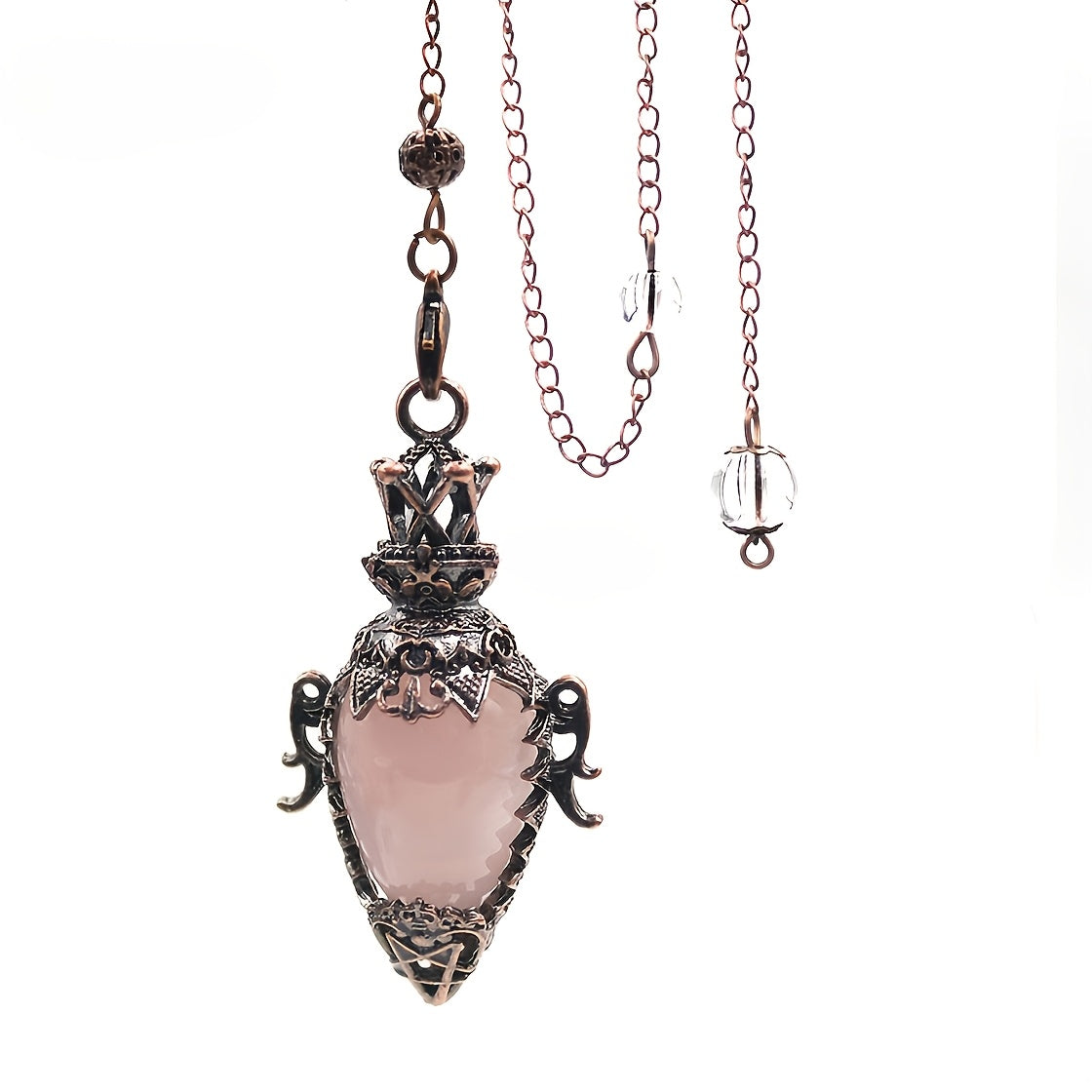 1pc Artificial Crystal Gemstone Hollow Bottle Shape Suitable for Home Fortune Telling Game Quartz Pendant, Ornament Home Office Desktop Decoration Crafts New Year, Valentine's Day, Easter Gift Small Statue Ornaments