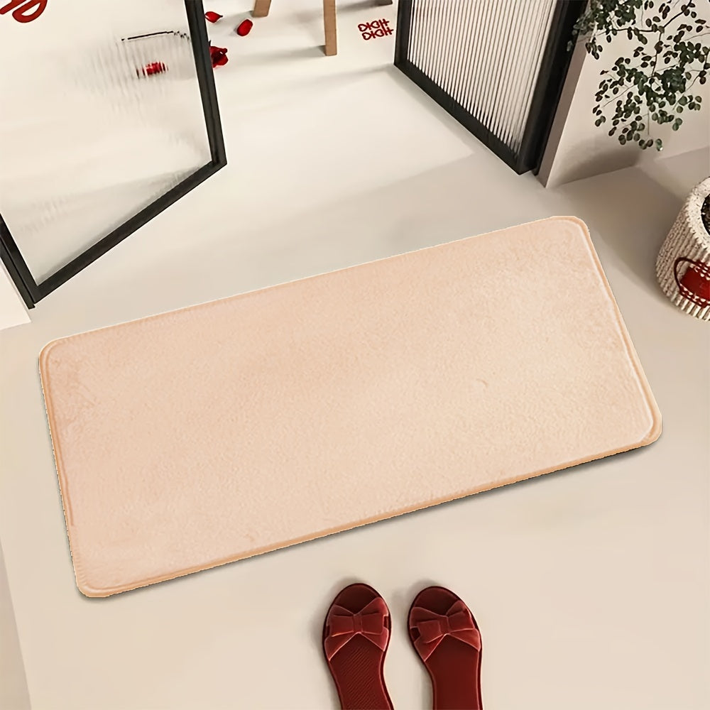 1pc Soft Floor Mat, Absorbent & Quick-drying Kitchen Floor Carpet, Non-slip Entry Doorway Floor Rug, Comfortable Memory Foam Cushioned Bathroom Foot Pad, For Bathroom Bedroom Kitchen Living Room Corrido, Ideal Living Room Supplies, Home Decoration