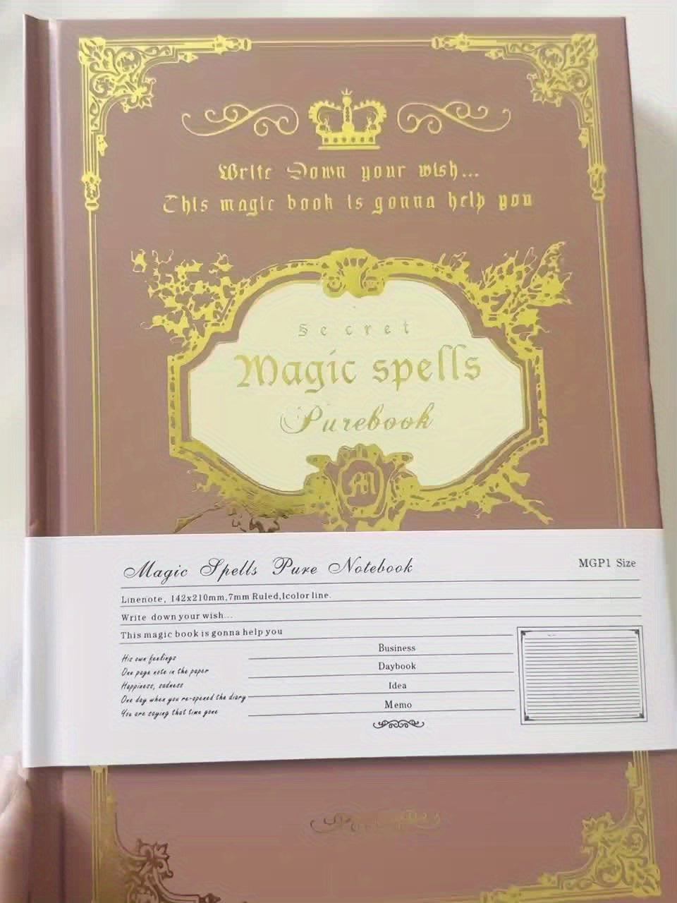 [Magic Spells Notebook] 160/320 Pages A5 Magic Spells Notebook - Thick Art Paper Hardcover - English - Perfect for School, Office, Home