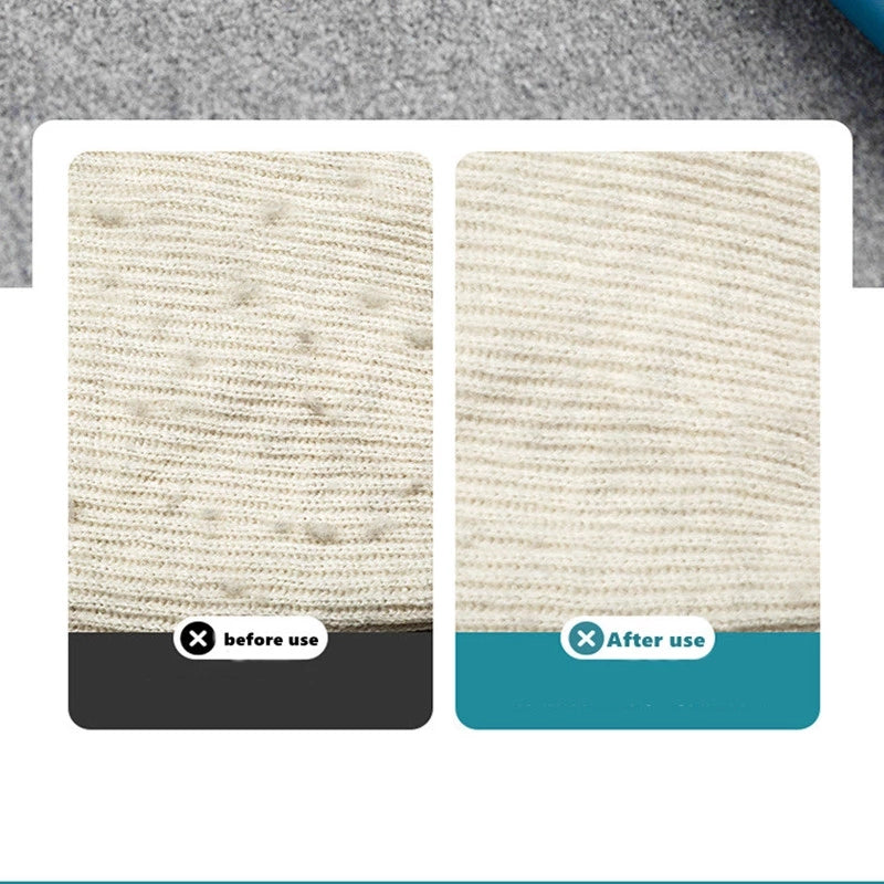 No Electricity Needed Manual Lint Remover - Hard Firmness Reusable Trimmer for Coats, Sweaters, Carpet, Bedding, Pet Supplies - Plastic Handle, Attachment Included