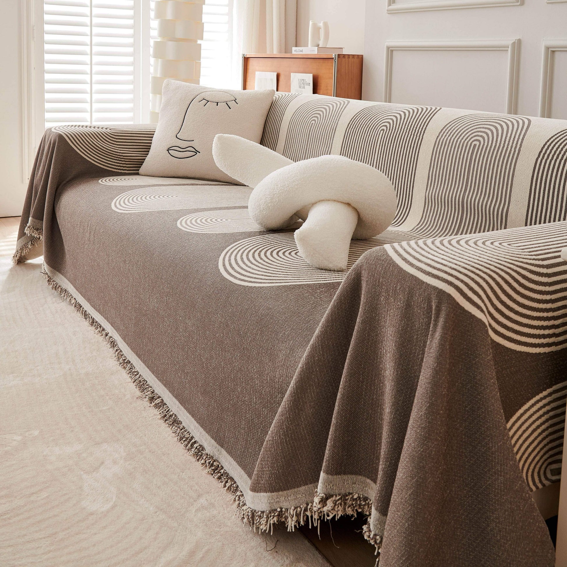 Bohemian Style Chenille Sofa Throw Covers