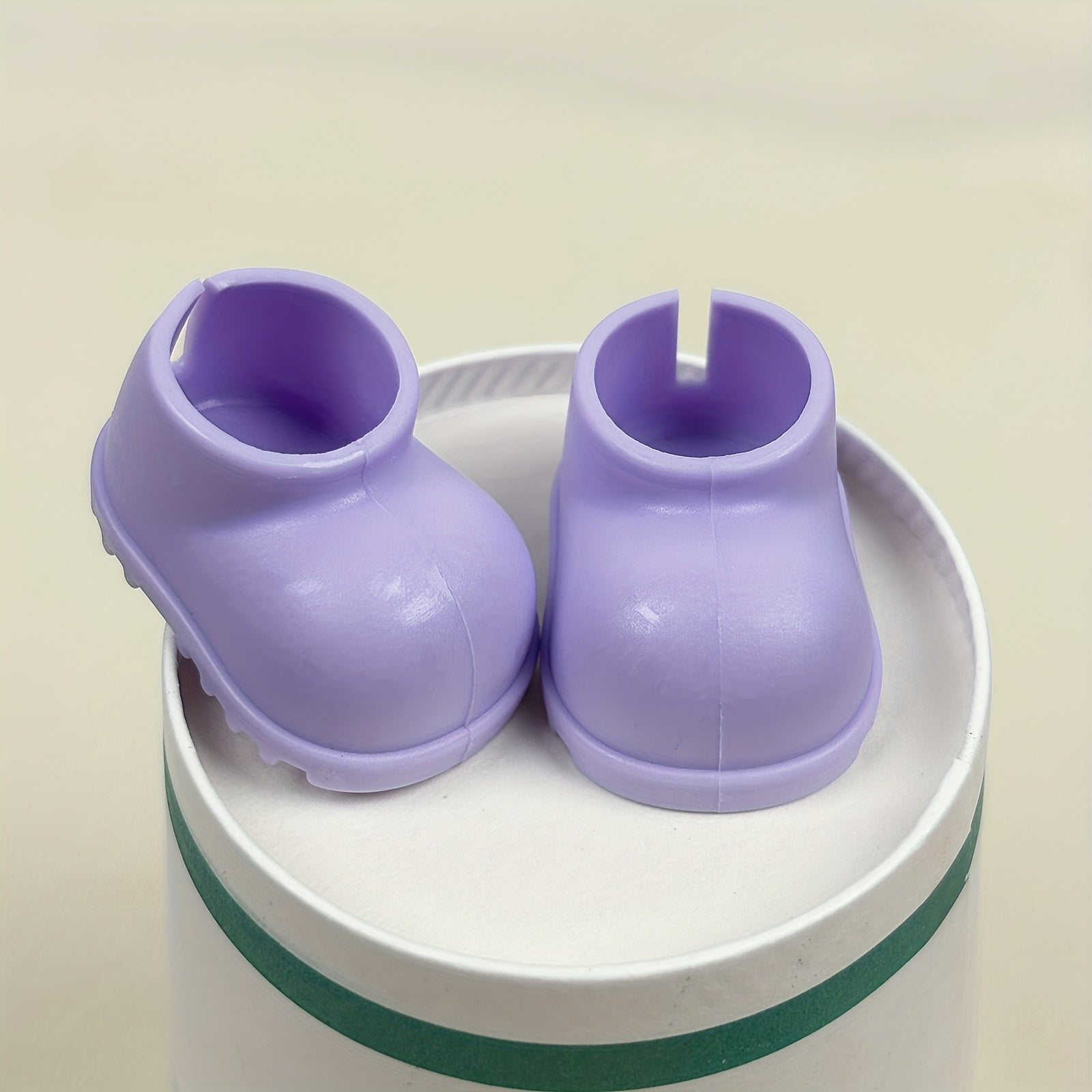 1 Pair of 1.3 Inch Doll Shoes, Perfectly Fits 6.69 Inch LA-BUBU, Suitable for 6-8 Inch Dolls, Ideal Props for Dressing Up Beloved Dolls, Birthday Gift, Holiday Present