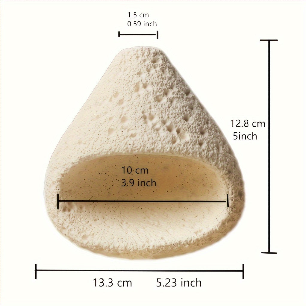 Crystal-Enhanced Cement Incense Burner with Sage & Palo Santo