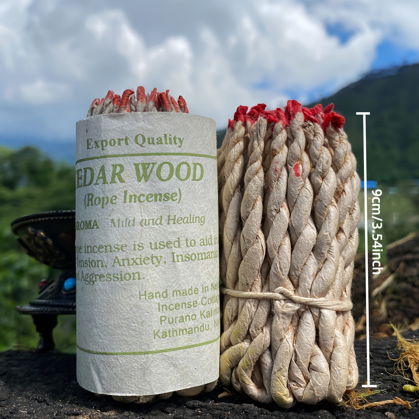 40pcs of Himalayan Rope Incense , Spiritual Blessings, And Elimination of Negative Energy. Handmade Traditional Rope Incense with White Sage, Sabbatical, Patchouli, And Cedar.