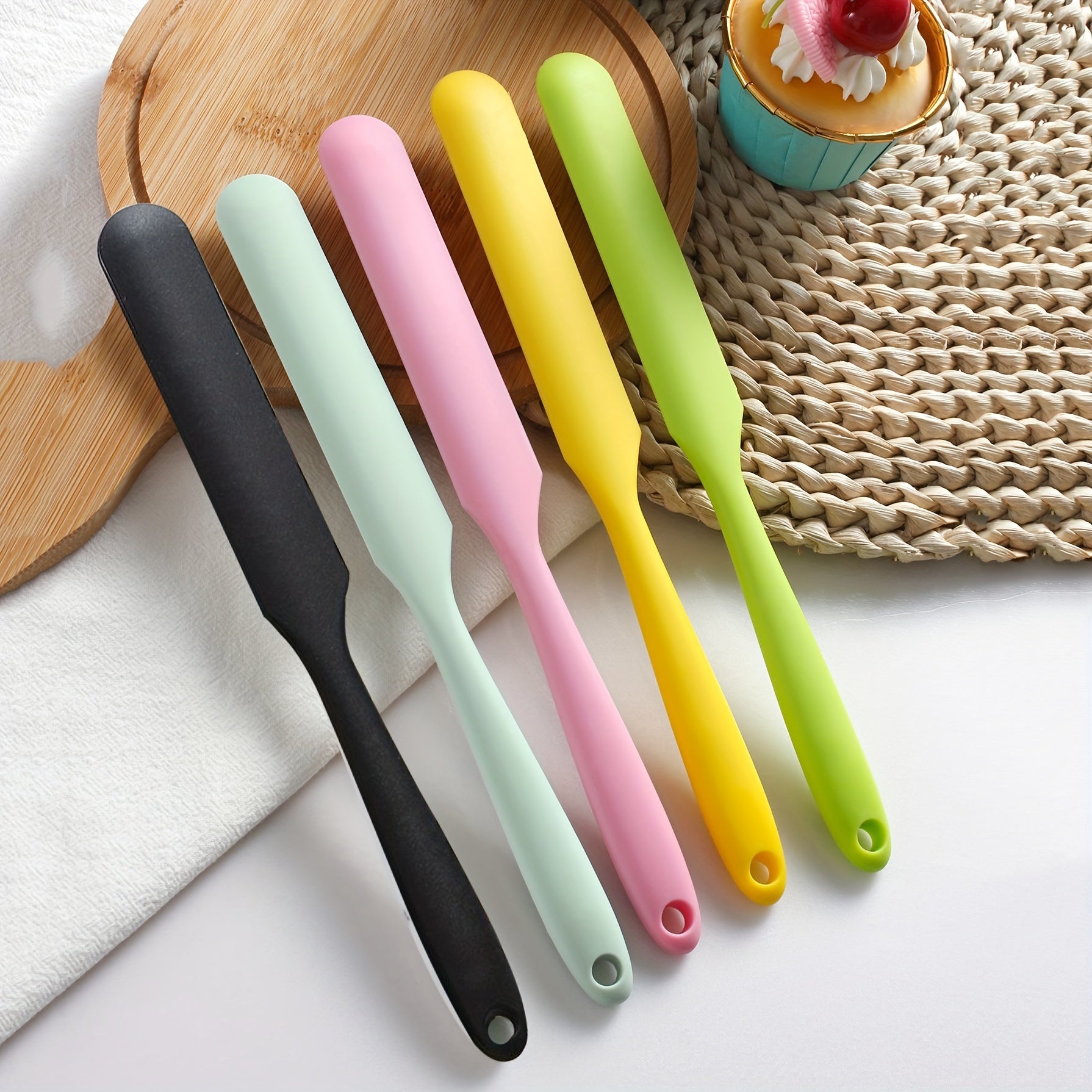 1pc, Silicone Jar Spatula, Non-Stick Icing Spatula, Food Grade Silicone, Heat Resistant, Baking Tools, Kitchen Gadgets, Kitchen Accessories