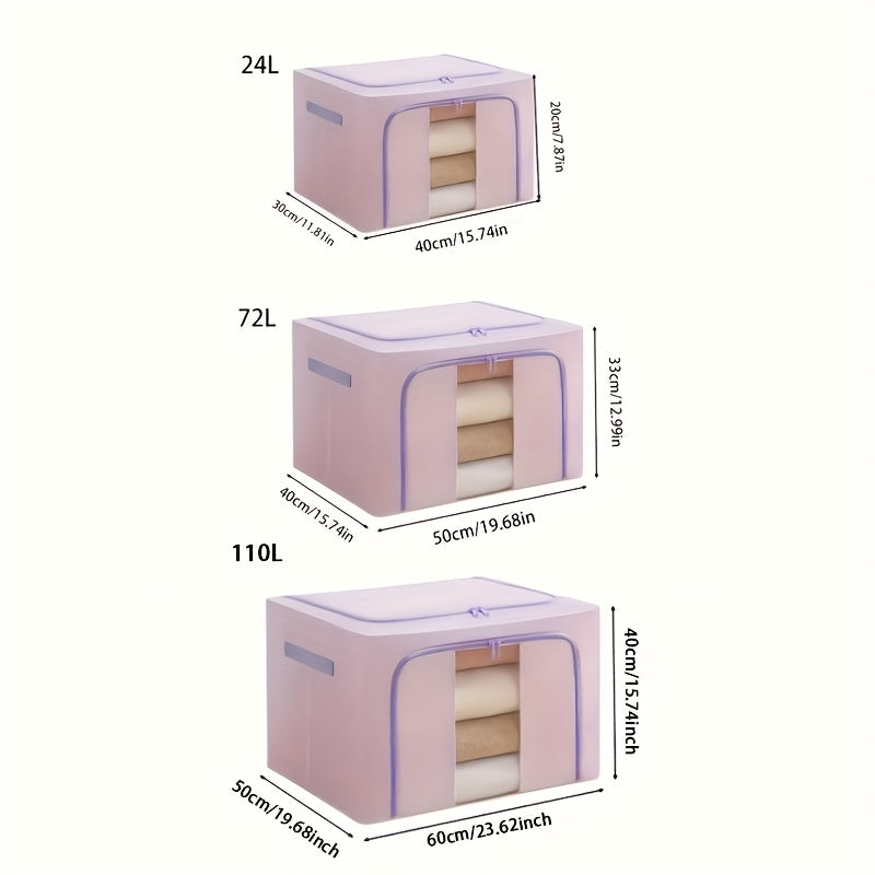 HEART LEAF Foldable Storage Box with Clear Window