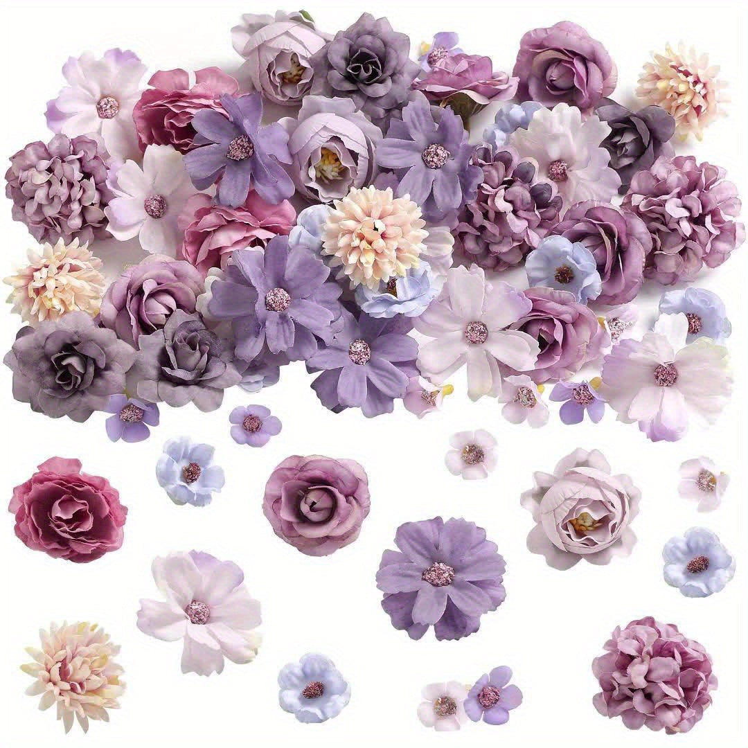 Artificial Rose 20pcs Fake Flower Head Set - For Wedding, Christmas, Home Decorations - Without Container, No Electricity, No Battery - Occasion: Engagement, Halloween, Thanksgiving, Valentine's Day, Graduation - Plant Type: Daisy