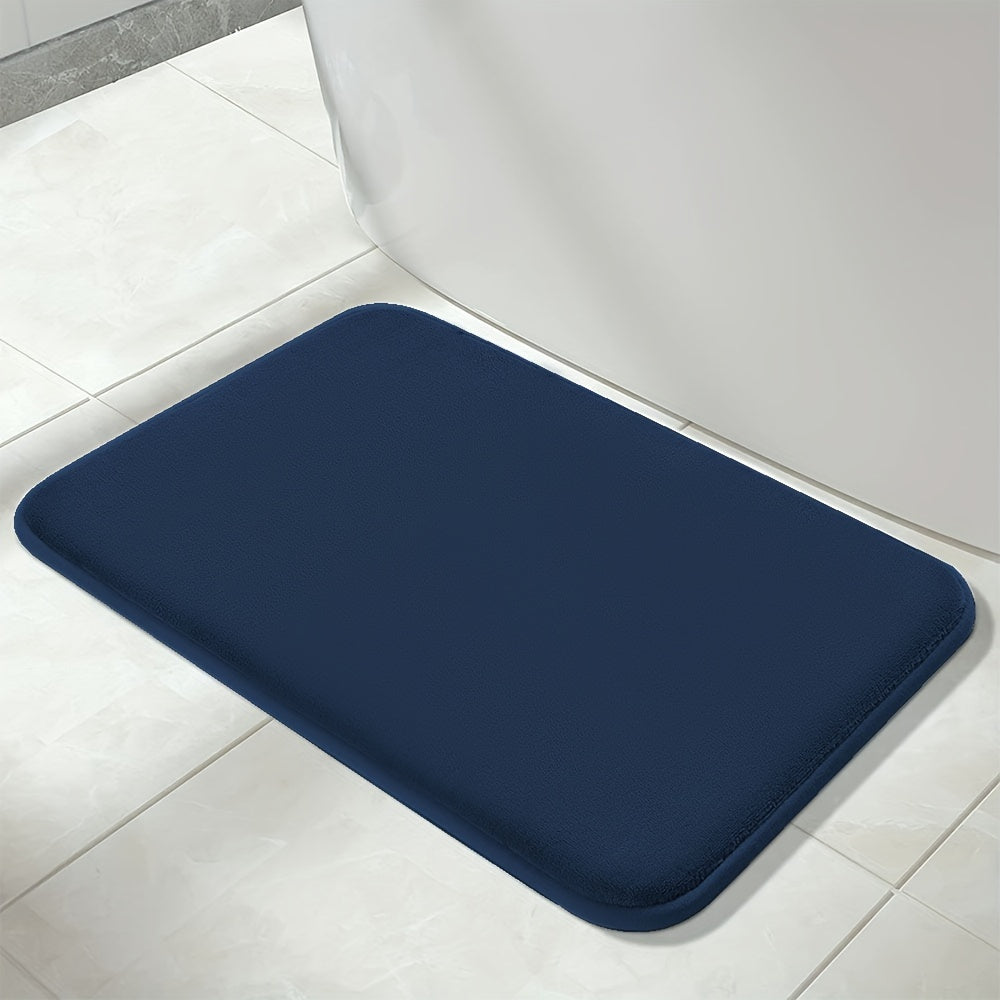 1pc Soft Floor Mat, Absorbent & Quick-drying Kitchen Floor Carpet, Non-slip Entry Doorway Floor Rug, Comfortable Memory Foam Cushioned Bathroom Foot Pad, For Bathroom Bedroom Kitchen Living Room Corrido, Ideal Living Room Supplies, Home Decoration