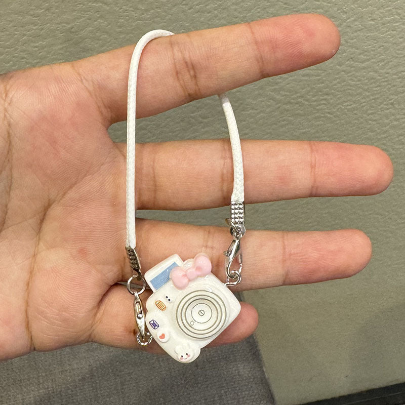 1-Pack Mini Camera Model, White ABS Resin Material, No Electricity Required, Perfect for Doll House Decoration, 18+ Age Group