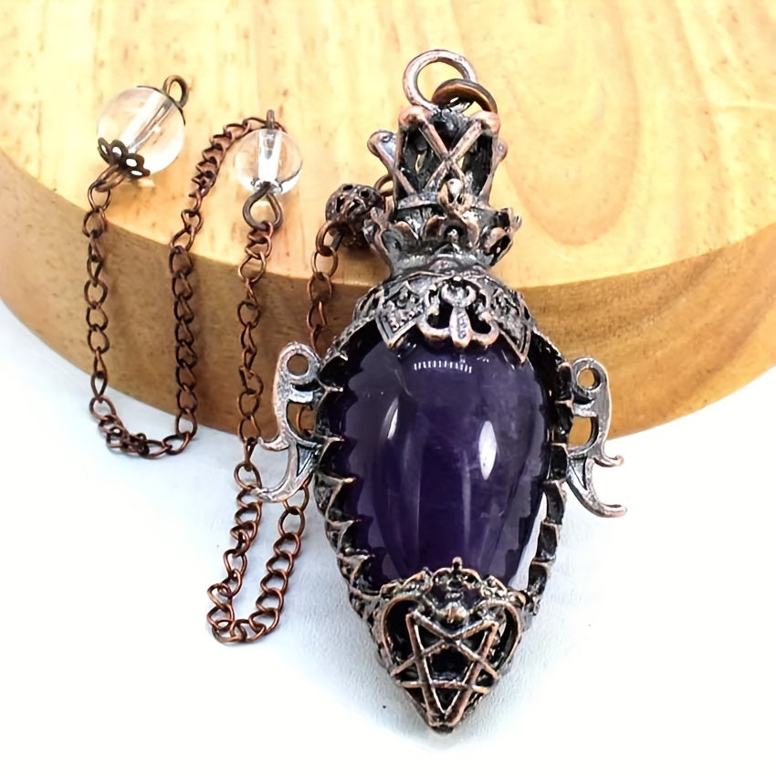 1pc Artificial Crystal Gemstone Hollow Bottle Shape Suitable for Home Fortune Telling Game Quartz Pendant, Ornament Home Office Desktop Decoration Crafts New Year, Valentine's Day, Easter Gift Small Statue Ornaments