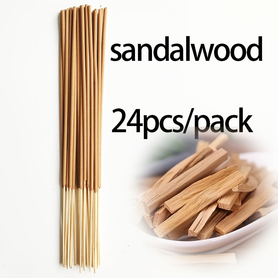 11 Styles of Clean, Low-Powder 22cm Flower and Wooden Handmade Bamboo Sticks Incense, Optional with Jasmine Mint White Sage Rose Lavender Sandalwood Lemongrass Dragon Blood Flower Frankincense Cherry Blossom Vanilla Mixed Scents, Suitable for Home Hotel O