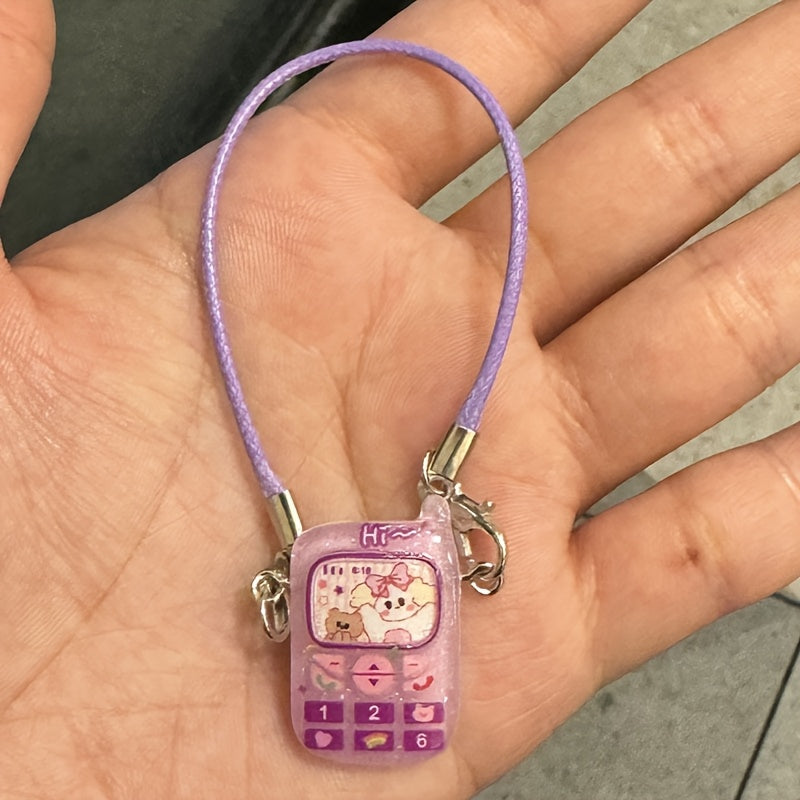 Cute Colorful Cartoon Animal Mobile Phone keychain Creative Funny Pendant Bag Hanging Accessories Gift