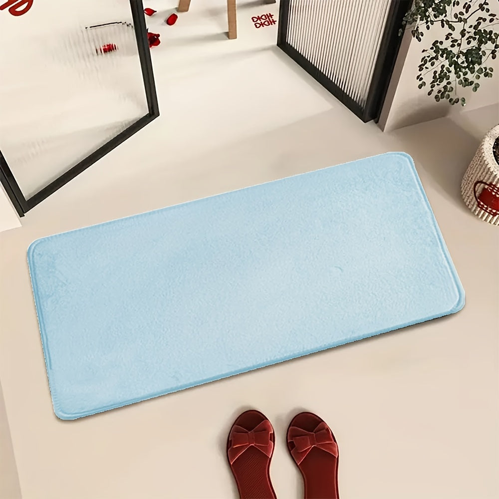 1pc Soft Floor Mat, Absorbent & Quick-drying Kitchen Floor Carpet, Non-slip Entry Doorway Floor Rug, Comfortable Memory Foam Cushioned Bathroom Foot Pad, For Bathroom Bedroom Kitchen Living Room Corrido, Ideal Living Room Supplies, Home Decoration