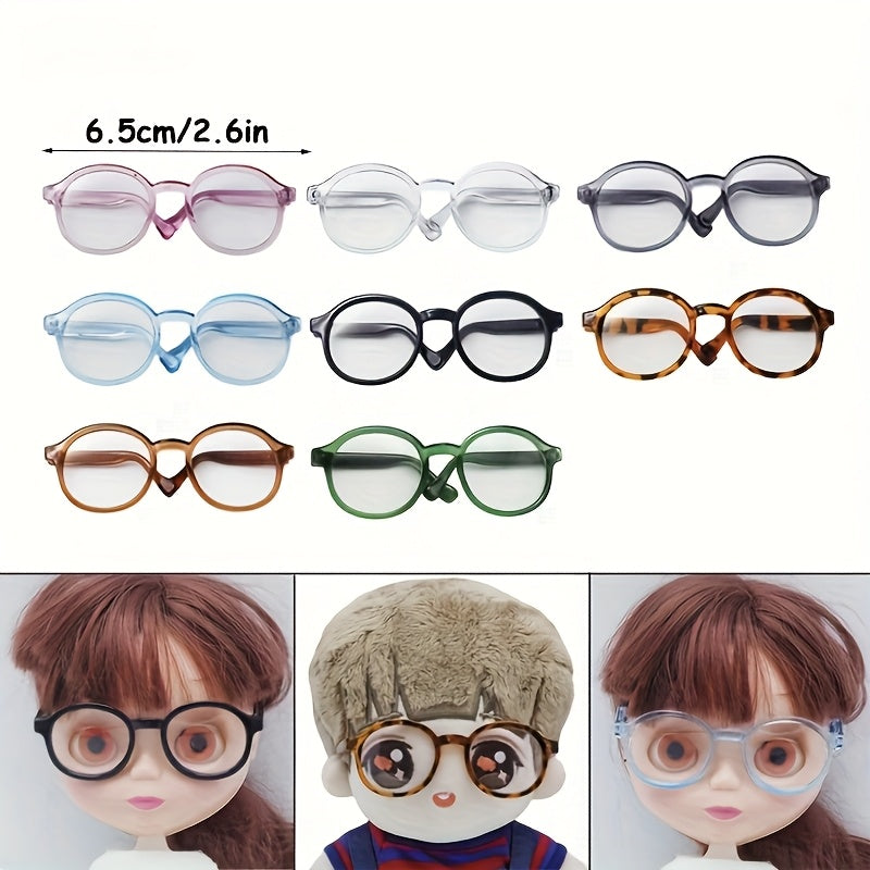 Multi-color plastic glasses for doll