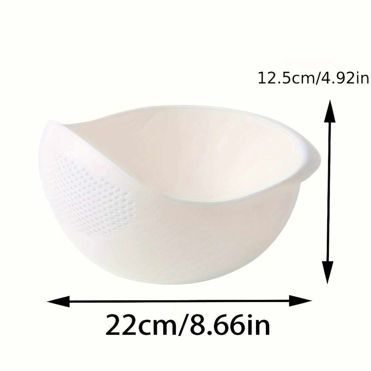 [1pc Plastic Strainer] 1pc Modern Plastic Kitchen Strainer Basket | Multi-Purpose Food Drain Basket for Fruits, Vegetables, Rice & Grains | Durable Perforated Design for Easy Washing & Storage, Perfect for Fresh Produce Like Tomatoes, Peppers & Onions